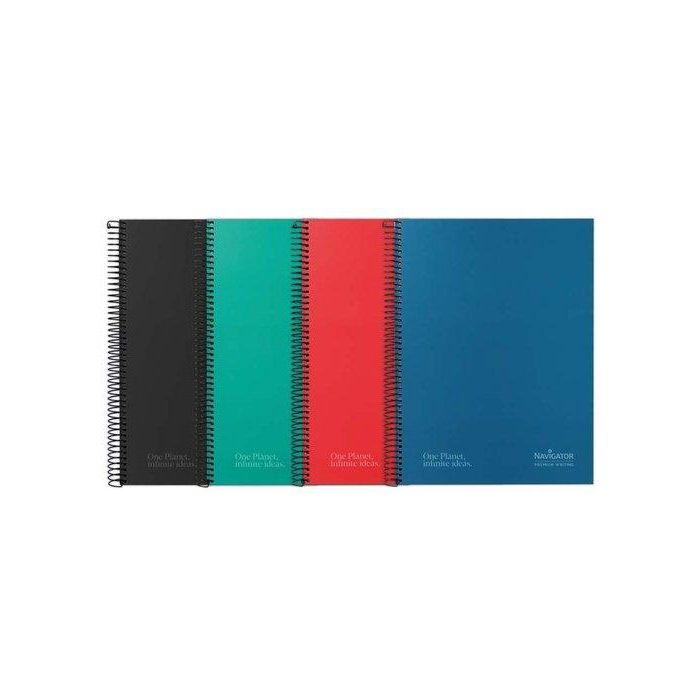 Bloc Navigator Micro.Tapa Extra A4+ 120H Cuadric.5X5 80G 5 Col. Banda Surtido (5 Col. Vivos) 5 unidades
