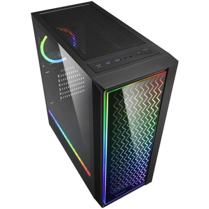 Sharkoon RGB LIT 200 Midi Tower ATX micro ATX Mini-ITX con Iluminación RGB y Ventana Lateral 3