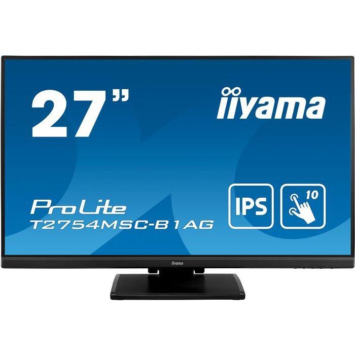 Iiyama Monitor Táctil 27" Full HD IPS T2754MSC-B1AG, Pantalla Táctil Capacitiva, 1920x1080, Altavoces, HDMI, VGA, USB 3.0, Ajuste de Altura 1 Iiyama Monitor Táctil 27" Full HD IPS T2754MSC-B1AG, Pantalla Táctil Capacitiva, 1920x1080, Altavoces, HDMI, VGA, USB 3.0, Ajuste de Altura 1