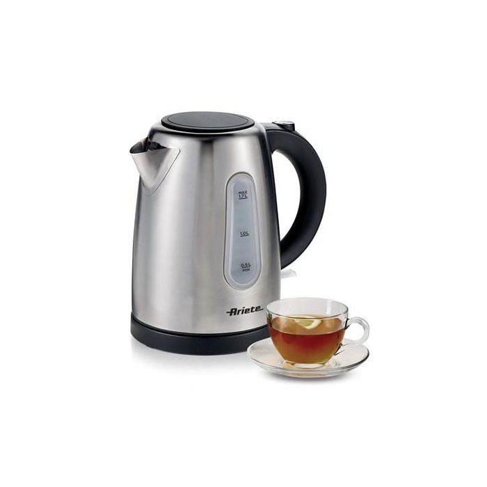 Ariete 2847 Hervidor de Acero Inoxidable 1.7L con Apagado Automático y Visor de Nivel de Agua 1 Ariete 2847 Hervidor de Acero Inoxidable 1.7L con Apagado Automático y Visor de Nivel de Agua 1