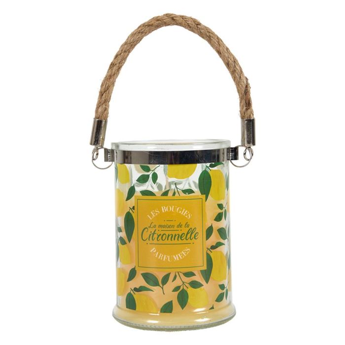 Home Deco Factory Vela Citronela con Asa de Cuerda, Recipiente Vidrio 220g 5