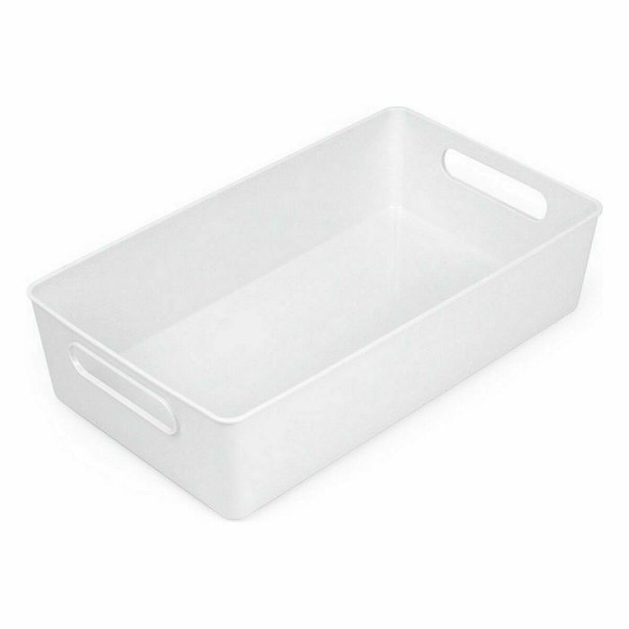 Cesta Multiusos Confortime Blanco 38 x 22 x 9,5 cm (10 Unidades) 2