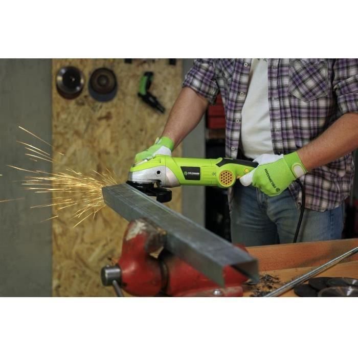 Fieldmann FDB 201401-E Amoladora Angular 1400 W 150 mm Velocidad Ajustable hasta 8600 rpm 2