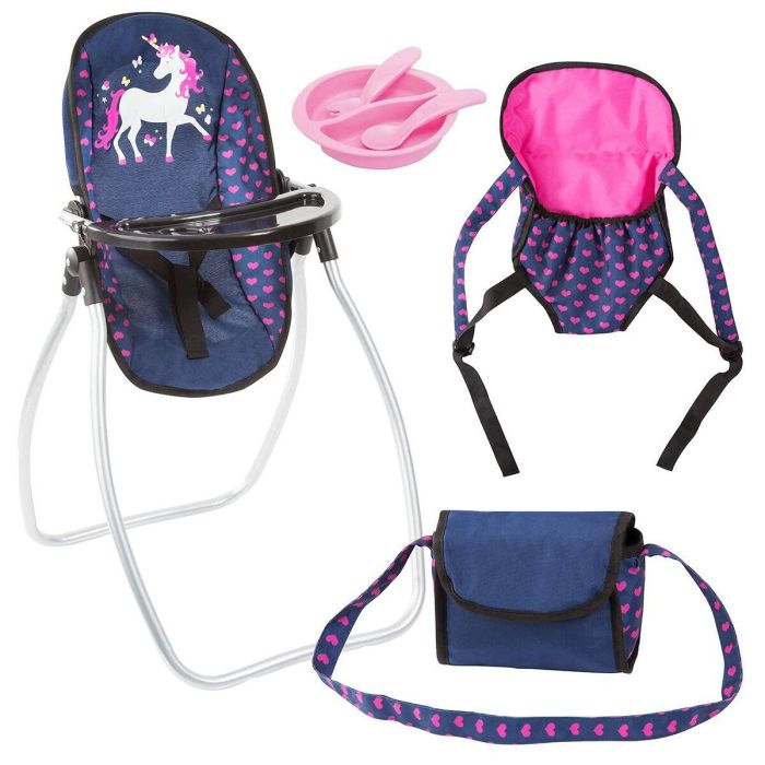 Set cuidados muñeca bebé set 9 en 1 azul marino 8 Set cuidados muñeca bebé set 9 en 1 azul marino 8