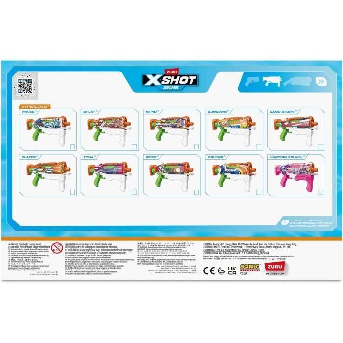 Pistola de Agua Sonic X-Shot Skins Hyperload 35 x 6 x 23 cm 4