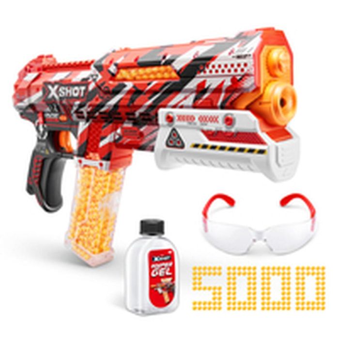 ZURU AUC1736490634697 X-SHOT Small Clutch Hyper Gel Blaster Automático y Semiautomático con 1500 Balines, Alcance 45 m/seg 12