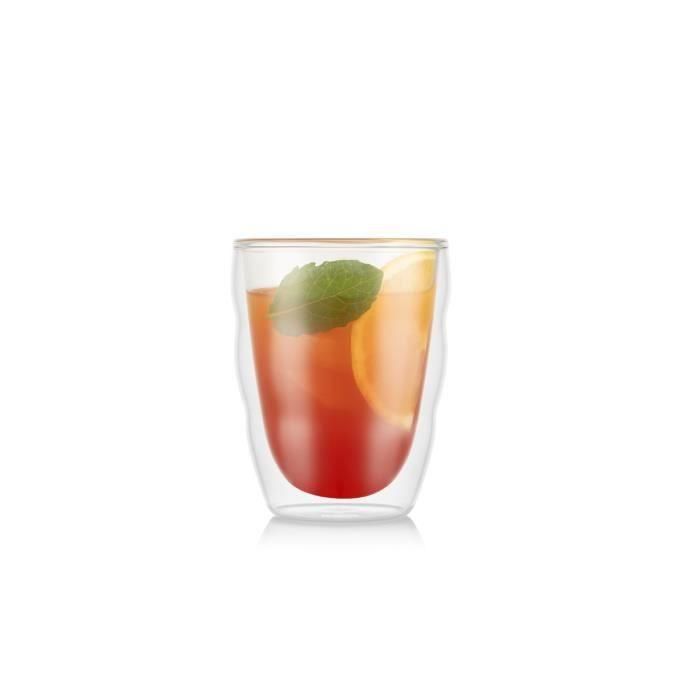 Juego de 6 vasos térmicos - BODUM - Pilatus - Doble pared - 0,25 l - Transparente 3 Juego de 6 vasos térmicos - BODUM - Pilatus - Doble pared - 0,25 l - Transparente 3