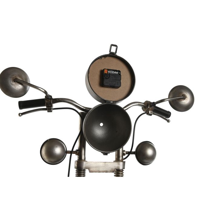 DKD Home Decor Reloj de Pared Loft Plateado Negro 60 x 30 x 78 cm 4