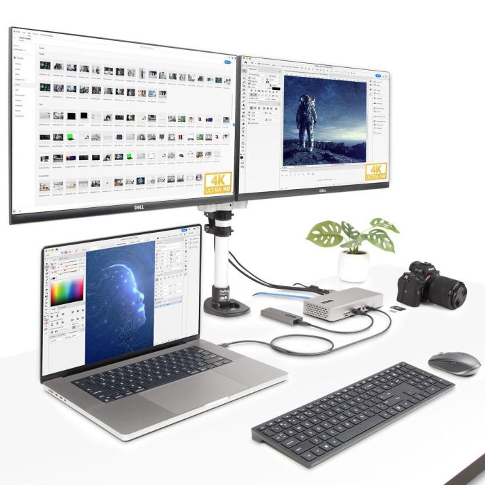 Hub USB Startech 132UE-TB4USB4DOCK Gris 4