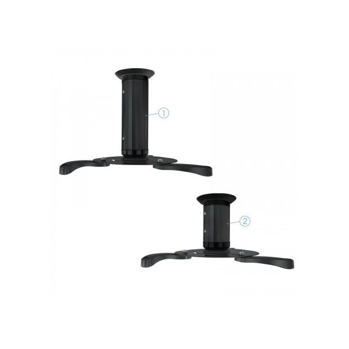 Tooq Soporte Techo Proyector PJ1010TN-B Inclinable Giratorio hasta 10kg Negro