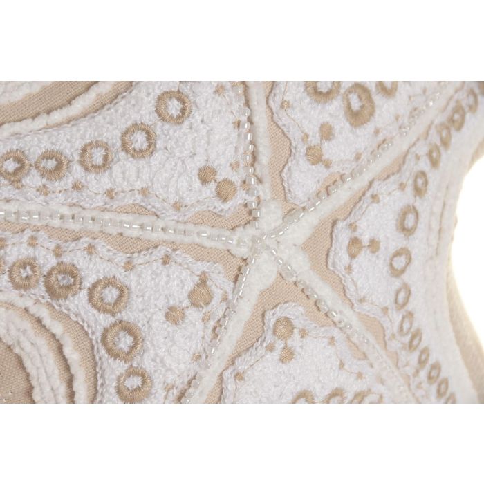 DKD Home Decor Cojin Mediterraneo Crema 50 x 10 x 50 cm Set de 2 DKD Home Decor Cojin Mediterraneo Crema 50 x 10 x 50 cm Set de 2