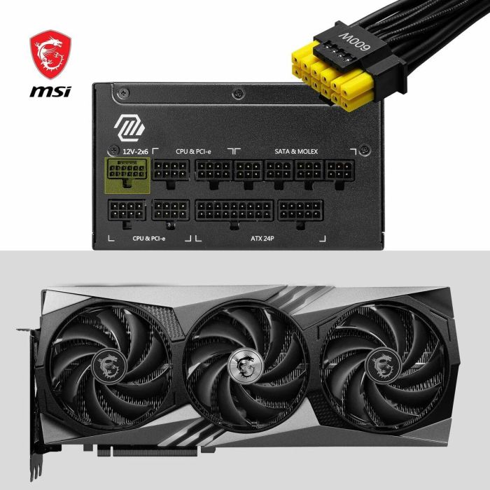 Fuente de Alimentación MSI 306-7ZP9B11-CE0 1000 W ATX 80 Plus Gold 10 Fuente de Alimentación MSI 306-7ZP9B11-CE0 1000 W ATX 80 Plus Gold 10
