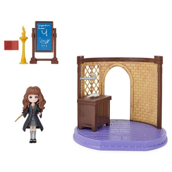 Aula Encantamientos Magicos + Figura Hermione Harry Potter 5cm 2