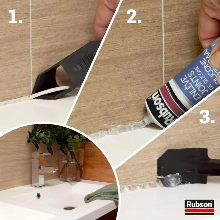 Rubson Herramienta para quitar juntas de servicio fácil, para mejor adhesión de junta nueva 1