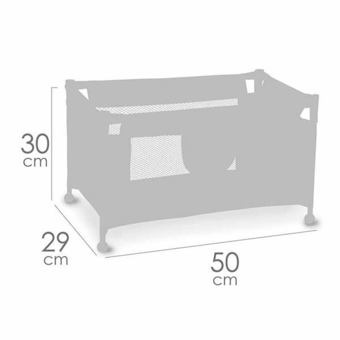 Decuevas Cuna de Viaje para Muñecas hasta 46 cm Coco 50x29x30 cm 3