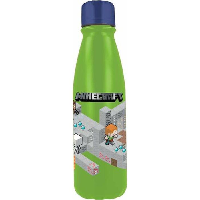 Botella isometric aluminio minecraft 600 ml.