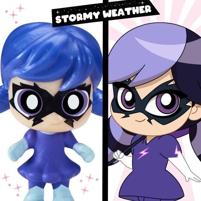 BANDAI - Miraculous Ladybug - Parque de atracciones Chibi Mini Universe - Minifiguras de Marinette y Climatika incluidas - P50553 4