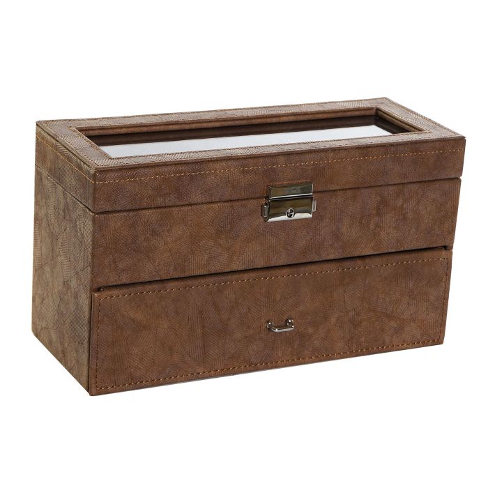 Joyero Tradicional DKD Home Decor Marron 11 x 15.5 x 27.5 cm 2 Joyero Tradicional DKD Home Decor Marron 11 x 15.5 x 27.5 cm 2