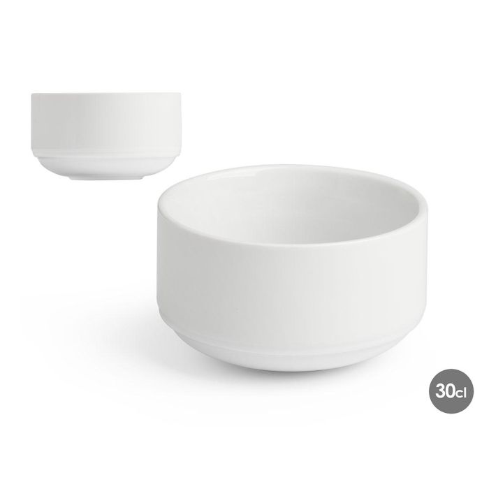 Vessia Bol Redondo de Porcelana Blanco, 300 ml, 10,16 cm de diámetro x 6 cm de alto (48 Unidades) Vessia Bol Redondo de Porcelana Blanco, 300 ml, 10,16 cm de diámetro x 6 cm de alto (48 Unidades)