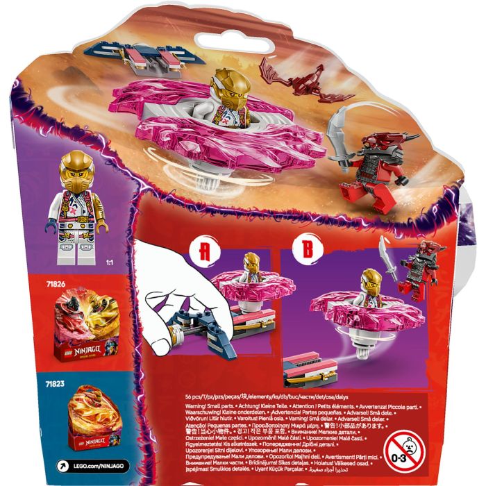 LEGO 71824 Spinner Spinjitzu Dragón de Sora Ninjago | Set Juguete con 2 Minifiguras Sora y Guerrero Dragónido +6 años 8 LEGO 71824 Spinner Spinjitzu Dragón de Sora Ninjago | Set Juguete con 2 Minifiguras Sora y Guerrero Dragónido +6 años 8