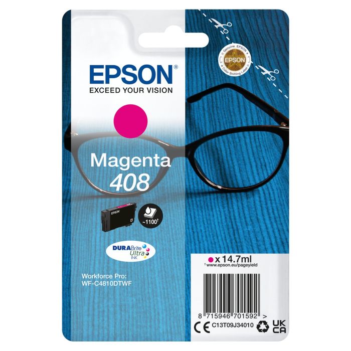 Epson Tinta Magenta Wf-C4810Dtwf - Nº 408 Epson Tinta Magenta Wf-C4810Dtwf - Nº 408