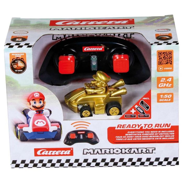 CARRERA Coche Radio Control Mario Gold Mario Kart Escala 1:50