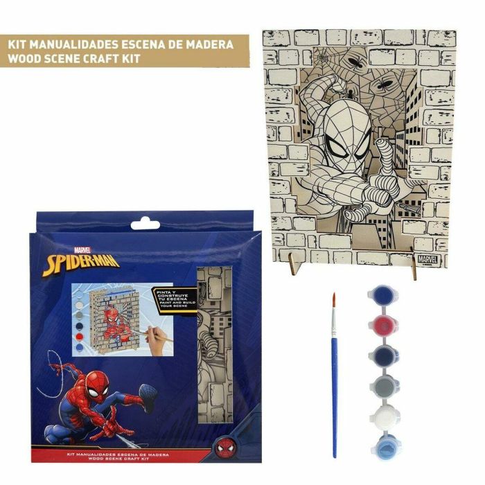 Cerdá Figuras Coloreables Madera Spiderman 21 x 21 x 2 cm para Niños +3 Años 6 Cerdá Figuras Coloreables Madera Spiderman 21 x 21 x 2 cm para Niños +3 Años 6