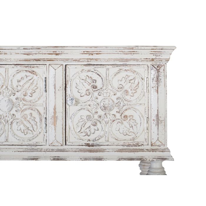 Giner y Colomer Consola de Madera de Mango Blanco Decapé 148 cm 3