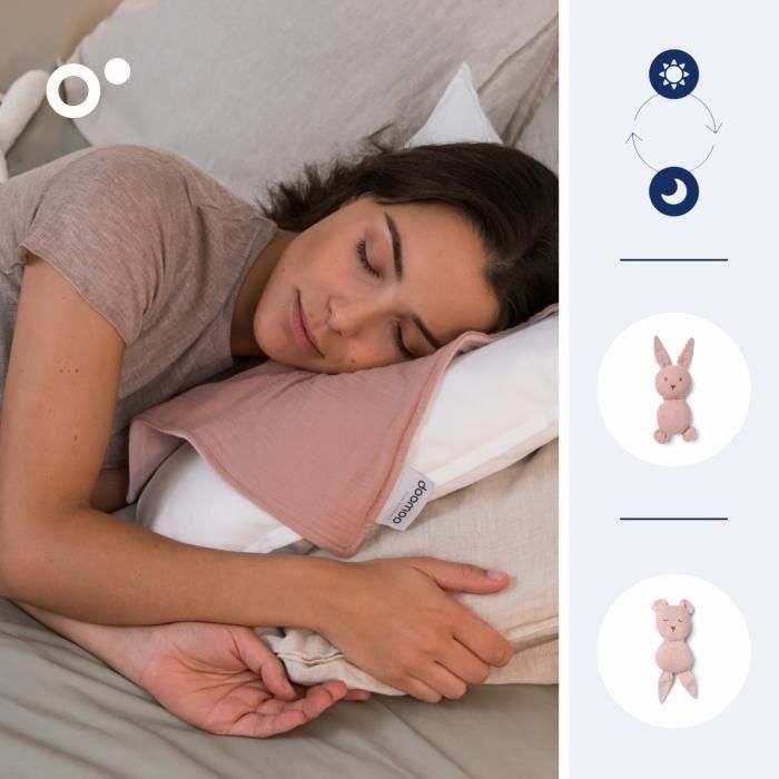 doomoo You&Me Baby Comforter - Edredón Reversible y reconfortante - Provisto de 2 Cuerpos para Transportar el Olor de los Padres, Rosa 2 doomoo You&Me Baby Comforter - Edredón Reversible y reconfortante - Provisto de 2 Cuerpos para Transportar el Olor de los Padres, Rosa 2