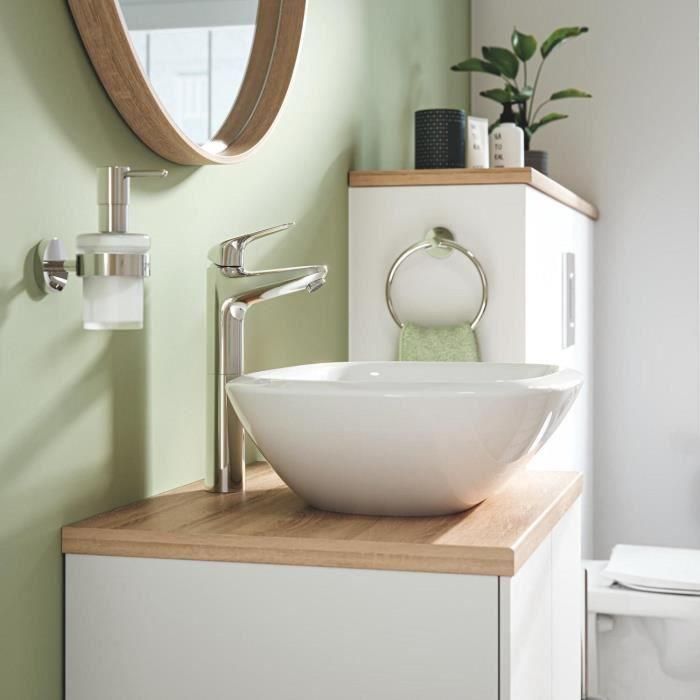 Mezclador monomando de lavabo de sobremesa - GROHE Swift - 24331001 - Cromo - Alto tamaño XL - Ahorro de agua - Desagüe click-clack 1 Mezclador monomando de lavabo de sobremesa - GROHE Swift - 24331001 - Cromo - Alto tamaño XL - Ahorro de agua - Desagüe click-clack 1