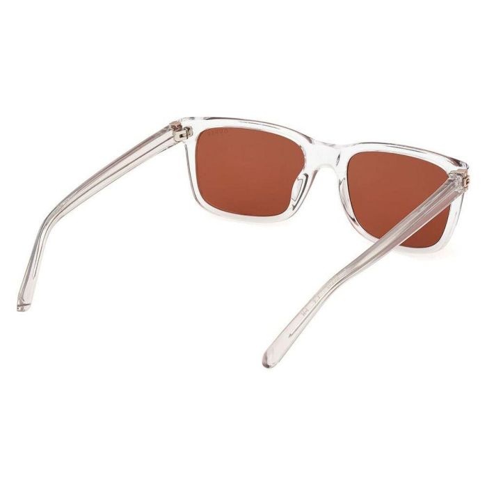 Guess Gafas Gafas de Sol GU00066 26E 150 mm para Hombre, Diseño Rectangular, Color Transparente, Cristal 55 mm, Patillas 150 mm 4 Guess Gafas Gafas de Sol GU00066 26E 150 mm para Hombre, Diseño Rectangular, Color Transparente, Cristal 55 mm, Patillas 150 mm 4