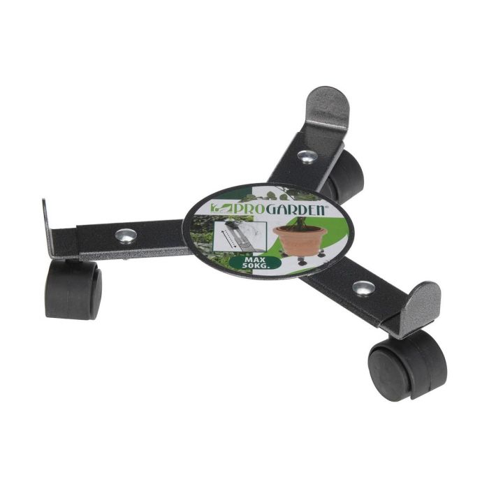 Ipae Progarden Base con Ruedas Metalicas Ajustable 22,5-30cm Gris