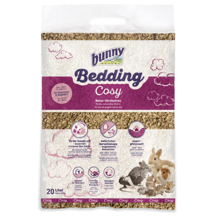 Bunny Nature Lecho Cosy Paja Natural Suave Y Absorbente 20 Lt