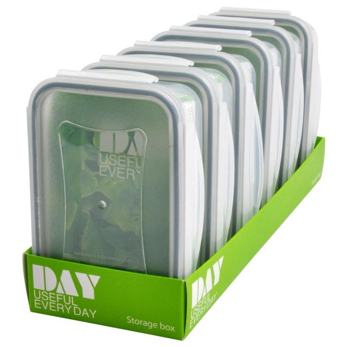 Day Hermético Rectangular Storage 0,5 L Libre de BPA Apto Lavavajillas Microondas Congelador 3