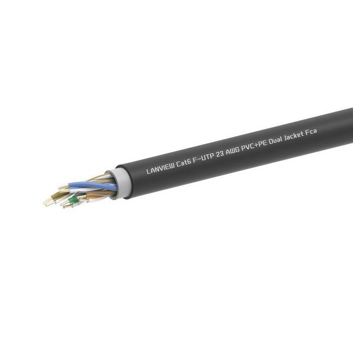 Lanview CAT6 F/UTP PVC+PE Dual Jacket solid cable 305m Lanview CAT6 F/UTP PVC+PE Dual Jacket solid cable 305m