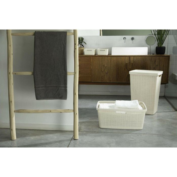 Curver Cofre de Lavandería Yute 58 L - Beige para Ropa Sucia y Almacenamiento del Hogar 1 Curver Cofre de Lavandería Yute 58 L - Beige para Ropa Sucia y Almacenamiento del Hogar 1