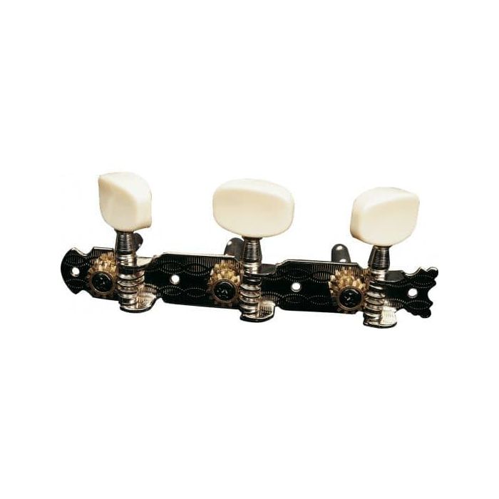 YELLOWPTS Kit de Clavijas de Afinación para Guitarra Acústica, Puente de Clavijero Metálico y Clavijas de Plástico