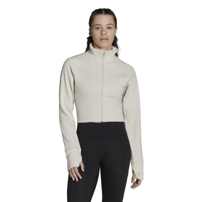 Chaqueta Deportiva para Mujer Adidas Aeroready Studio Beige XS 6