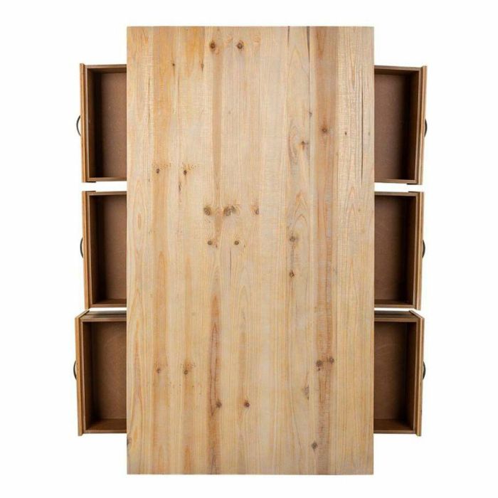 Mesa de Centro Alexandra House Living Marrón Madera de abeto Madera MDF 66 x 48 x 120 cm 5