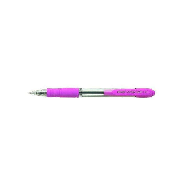 Boligrafo Rt. Pilot Supergrip Rosa (Tinta Azul) 12 unidades