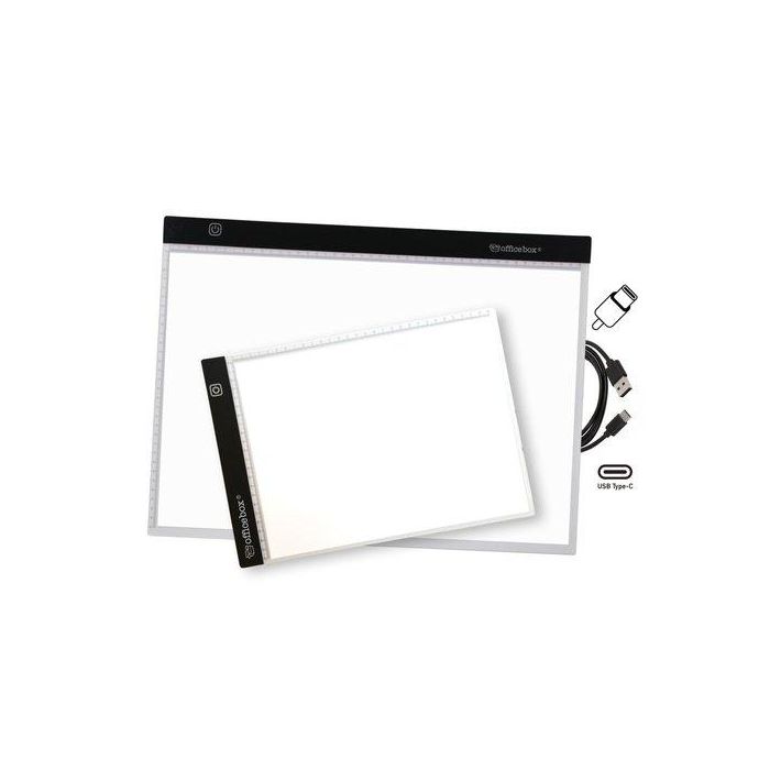 Soporte De Led Office Box A4 Calca Y Dibuja