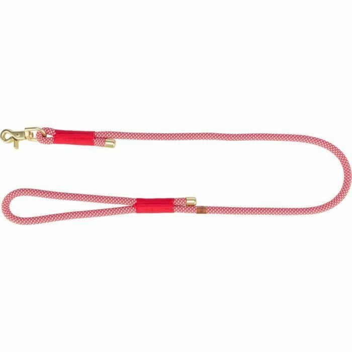 Trixie TRI4053032663602 Correa Soft Rope para Perros S-XL 1m Ø 10mm Rojo y Crema