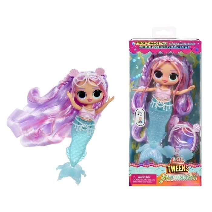 L.O.L. Surprise Muñeca Tween Sirena Lana Marine - Su cola cambia de color, 25,4x12,7x6,35 cm 2