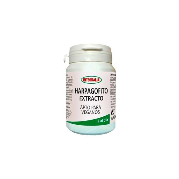 INTEGRALIA Harpagofito Extracto 60 Vcaps. Complemento alimenticio vegano para articulaciones y bienestar.