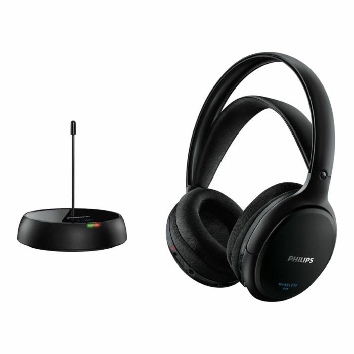 Philips SHC5200/10 Auriculares Diadema Inalámbricos y Alámbricos para Música, Negros, Supraaurales, Batería 14h, Alcance 100m 2