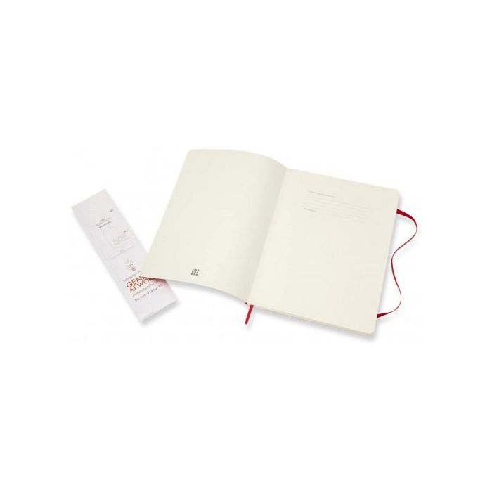 Moleskine Librera Clásica Tapa Blanda Rojo Escarlata XL 19x25cm Lisa 192 Páginas QP623F2 2
