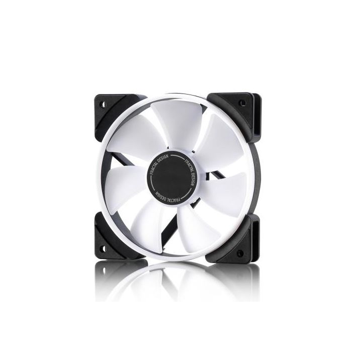 Fractal Design Ventilador Prisma AL-12 PWM 12cm Negro Blanco Iluminación LED PWM para Carcasa de Ordenador 12