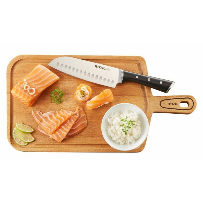 Cuchillo de Cocina Tefal K23206 18 cm Negro Mediano Acero Inoxidable 4 Cuchillo de Cocina Tefal K23206 18 cm Negro Mediano Acero Inoxidable 4