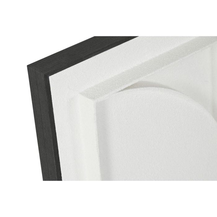 Cuadro Moderno DKD Home Decor Blanco Negro 6.5 x 60 x 60 cm (2 Unidades) 3