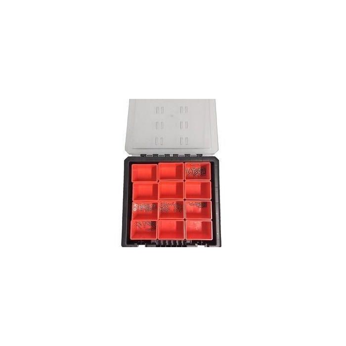 KS TOOLS SCM Estuche Organizador con 12 Compartimentos Extraíbles, Cubierta Transparente Robusta con Muescas 2